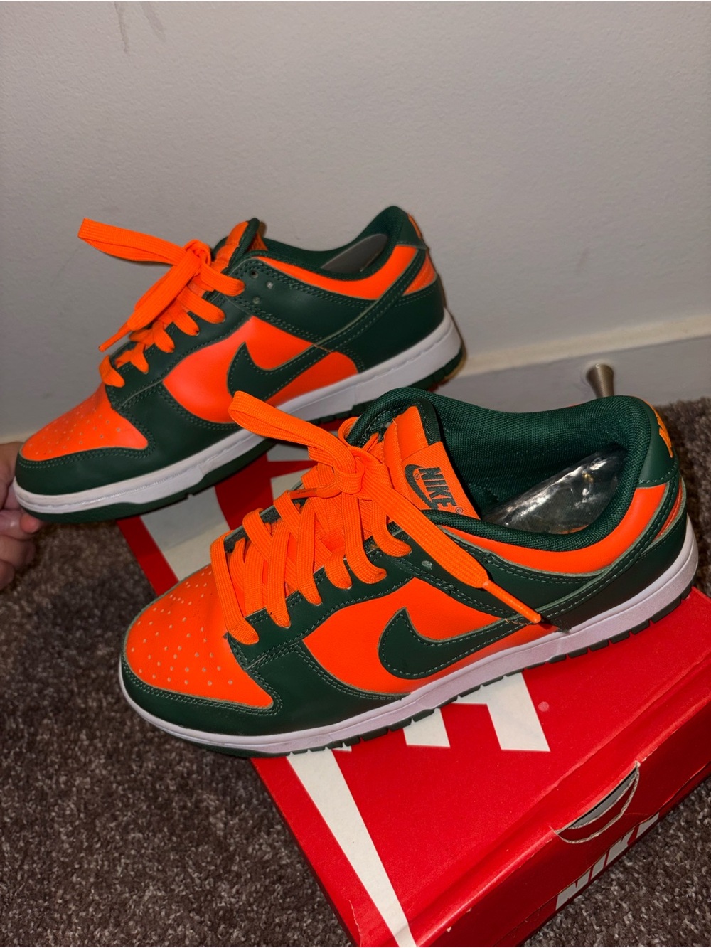 MIAMI HURRICANE NIKE DUNKS - Nike dunk low retro sneaker